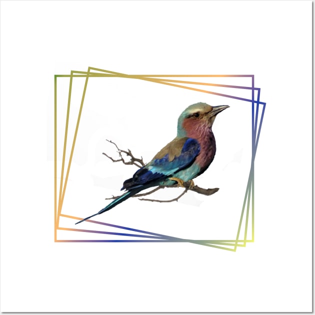 Lilac-breasted-Roller - Bird in Africa Wall Art by T-SHIRTS UND MEHR